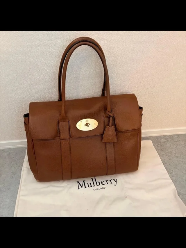 Mulberry Brown Leather Top-Handle Satchel in gold|brown|red Leather from Poshmark