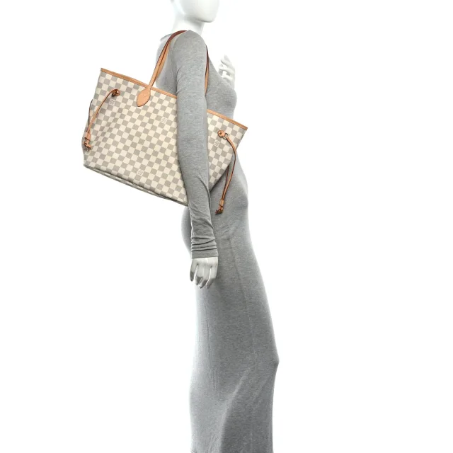 Louis Vuitton Damier Azur Neo Neverfull MM in Canvas from FASHIONPHILE, photo 2 of 10