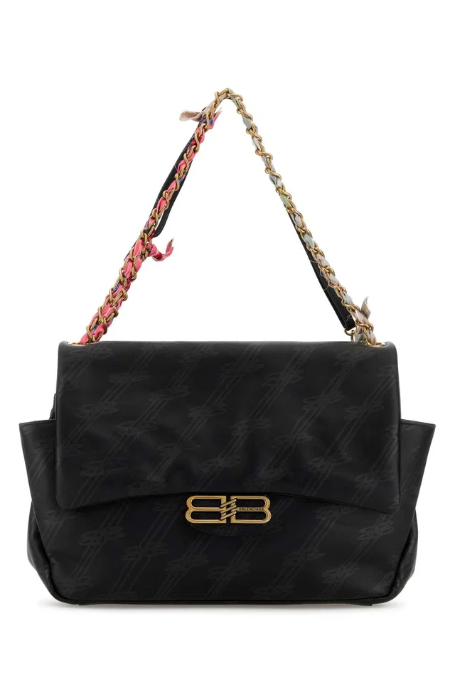 Balenciaga Darling Chain Shoulder Bag — Black in Black Calfskin from HEWI