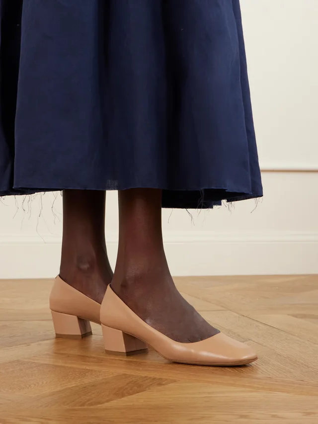 GABRIELA HEARST Agathe leather pumps in Beige, photo 2 of 2 from NET-A-PORTER (Canada)