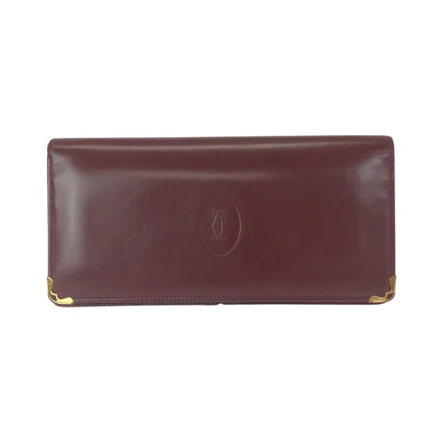 Cartier Must Line Leather Long Wallet in Leather from LuxUness