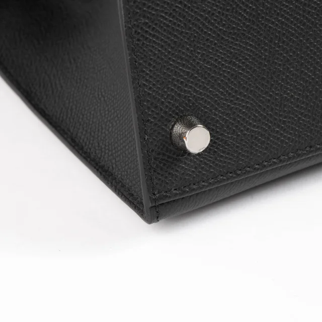 Hermès Kelly 28 Black Epsom Sellier PHW in Black Epsom leather from Labellov, photo 5 of 5