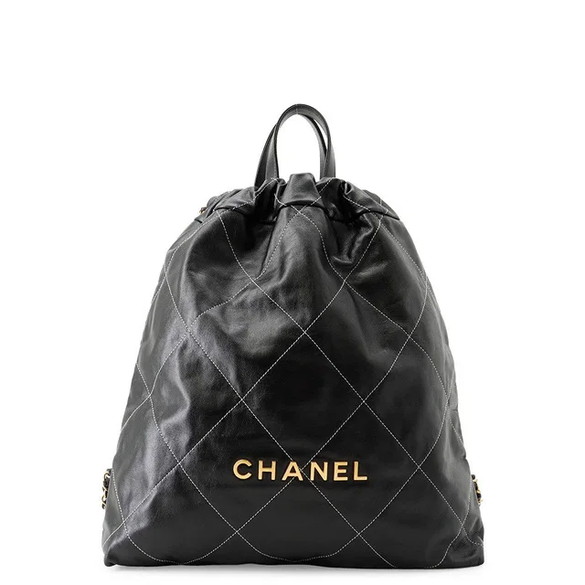 Chanel CHANEL22 Backpack BlackAS3313 Shiny Calf Leather Size Large in Calfskin from GALLERY RARE