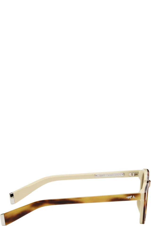 Maison Kitsuné Brown A. Society Edition Camille Sunglasses, photo 2 of 2 from SSENSE