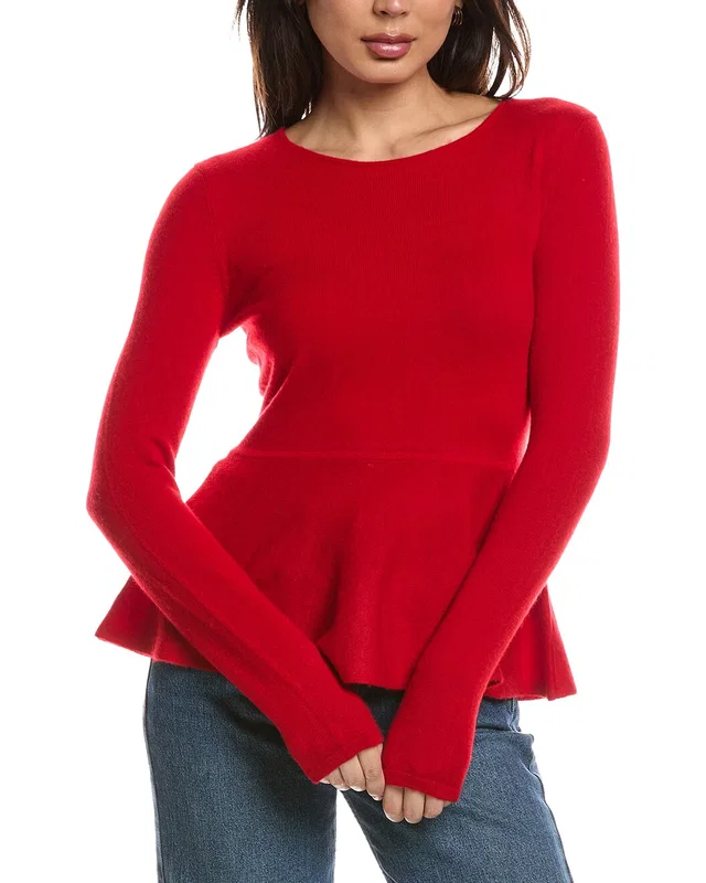 THE CASHMERE PROJECT Peplum 100% Cashmere Top, image 1 of 1 from Gilt