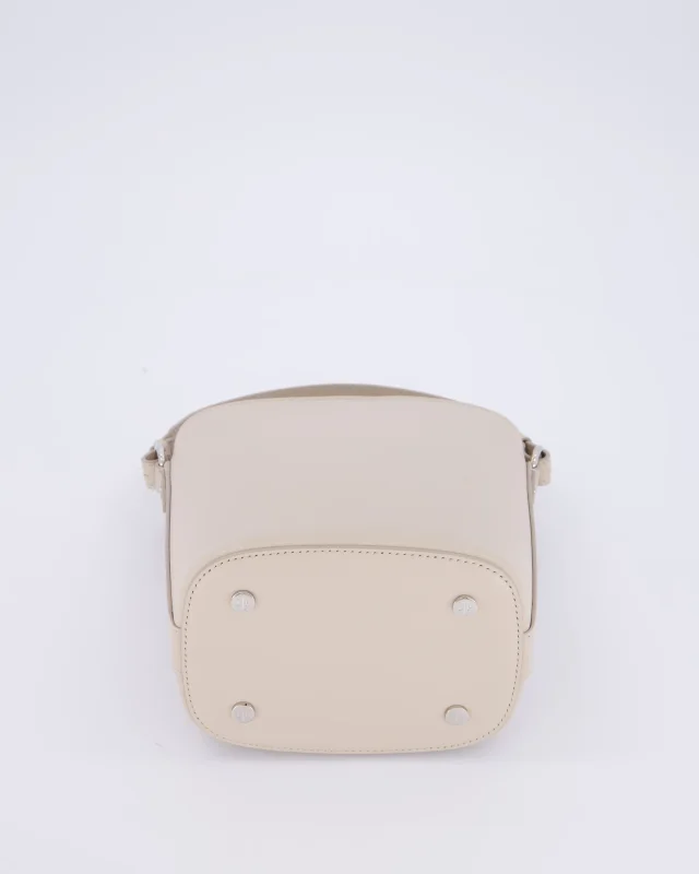 Loro Piana Beige Crossbody Bucket Bag in Beige Calfskin from Sellier, photo 17 of 18