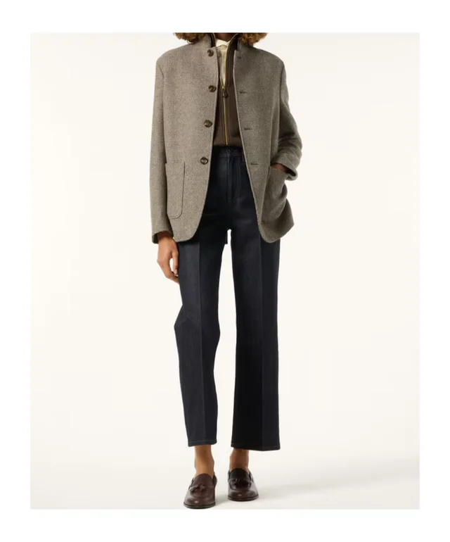 Loro Piana Spagna Mini Jacket in Virgin wool 100% Details: Single Row Buttons Description: The iconic Spagna jacket, first introduced in 1998, is reworked with a more fitted…, photo 4 of 8 from SENSER