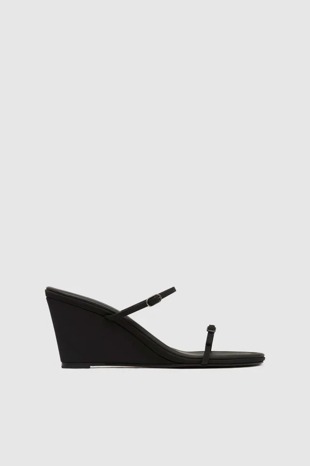 St Agni Petit Belt Detail Wedge - Black from St. Agni, photo 1 of 1