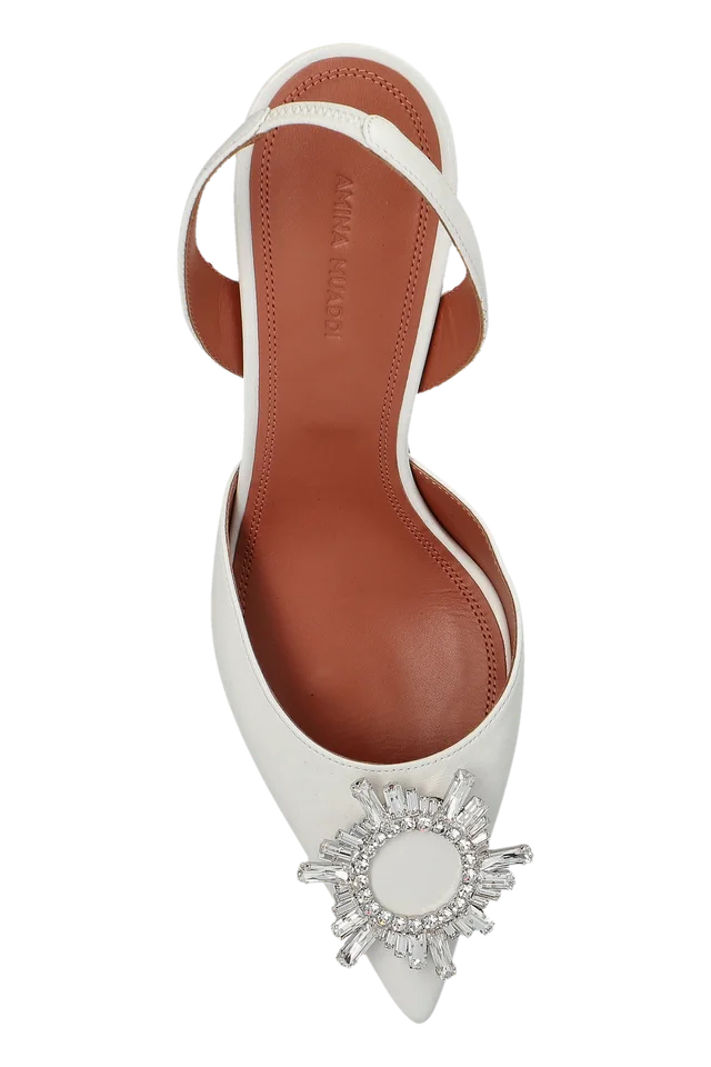 Amina Muaddi Begum Slingback High-Heeled Sandals, photo 5 of 5 from SENSER