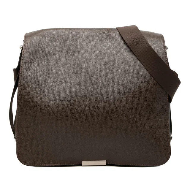 Brown Louis Vuitton Taiga Viktor Crossbody Bag in Brown Canvas from Designer Revival