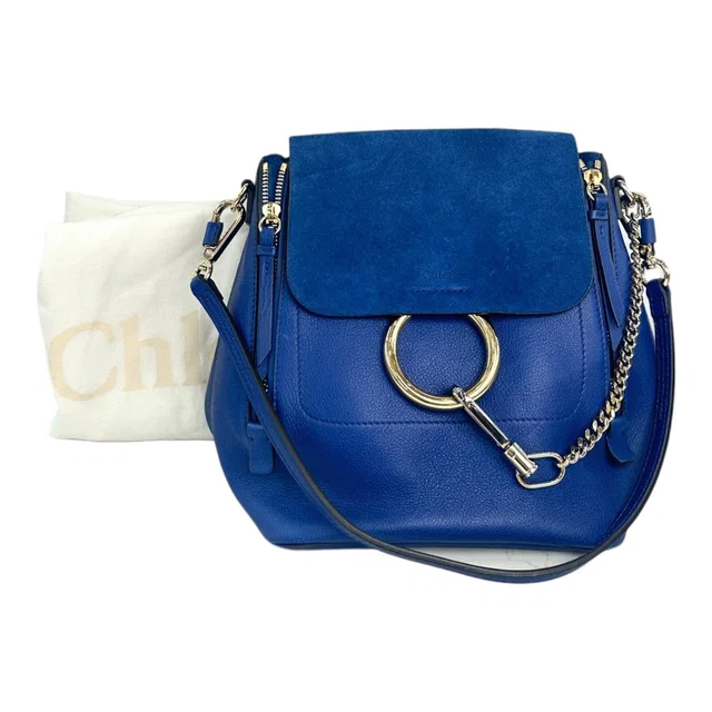 Chloé Blue Backpack Bag in Blue from Luxury Promise