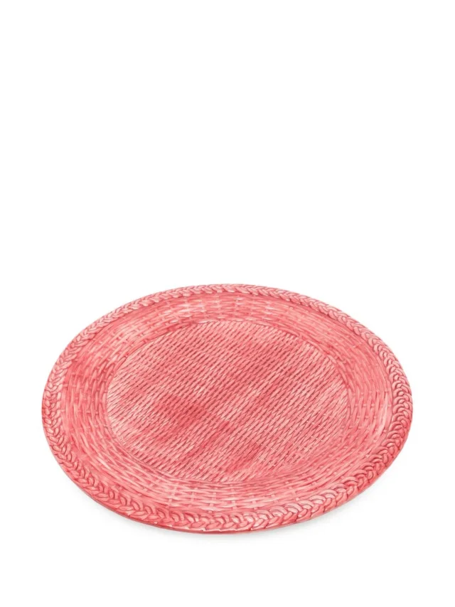 Les-Ottomans woven porcelain plates (set of four), photo 2 of 2 from FARFETCH