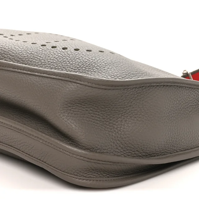Hermès Taurillon Clemence Amazone Evelyne III GM Etain in Taupe Clemence leather from FASHIONPHILE, photo 10 of 10