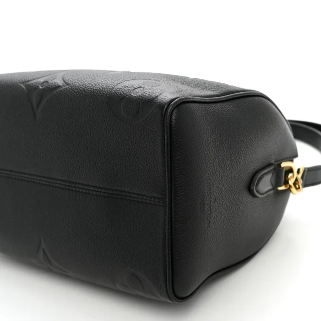 Louis Vuitton Empreinte Monogram Giant Speedy Bandouliere 25 Black in Black Leather from FASHIONPHILE, photo 9 of 9