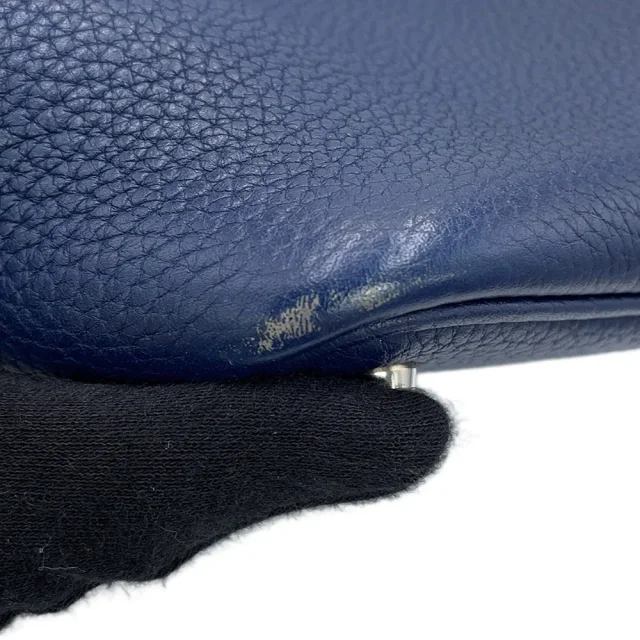 Hermès Picotin Lock Blue Saphir Taurillon Clemence Size PM in Blue Clemence leather from GALLERY RARE, photo 7 of 17
