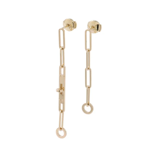 Hermès Kelly Chaine Earrings 18K Yellow Gold in Yellow from GALLERY RARE