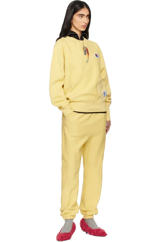 UNDERCOVER Yellow Champion Edition UC2E1801-1 Sweatshirt, photo 4 of 4 from SSENSE