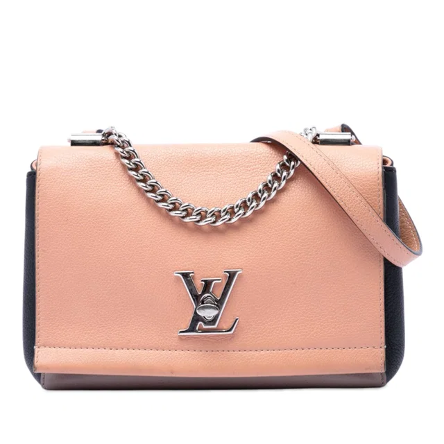 Orange Louis Vuitton Tricolor Leather Lockme II BB Satchel in Orange Leather from Designer Revival