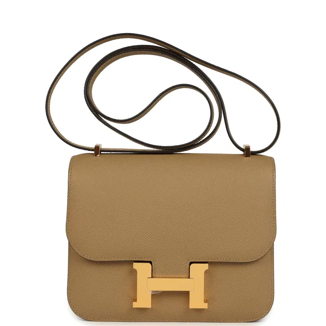 Hermès Constance 18 Poussiere Epsom Gold Hardware in Epsom leather from Madison Avenue Couture