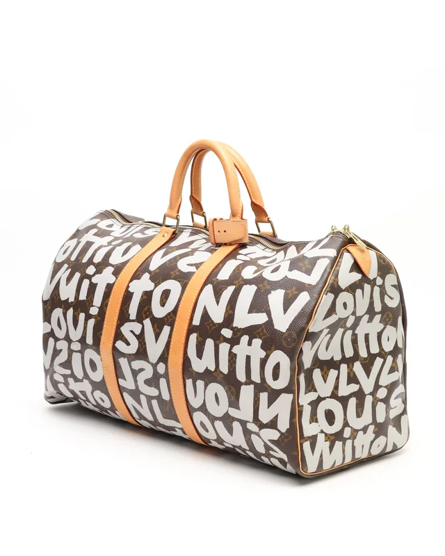 Louis Vuitton Keepall 50 Graffiti Weekend Bag in Coated canvas from A Retro Tale, photo 2 of 11