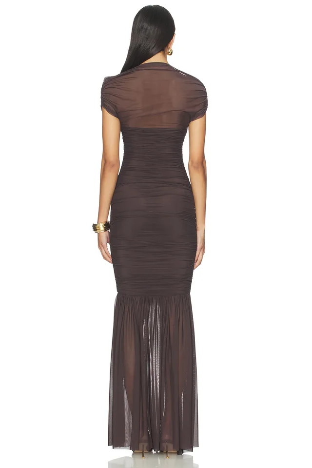 SEROYA Noel Gown in Ash Brown, photo 3 of 3 from REVOLVE (Canada)