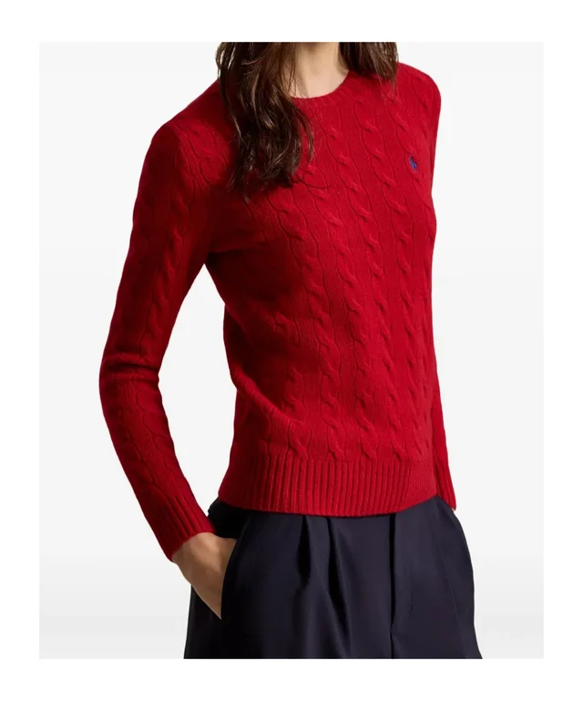 Polo Ralph Lauren cable-knit wool-cashmere crewneck sweater, photo 2 of 5 from SENSER