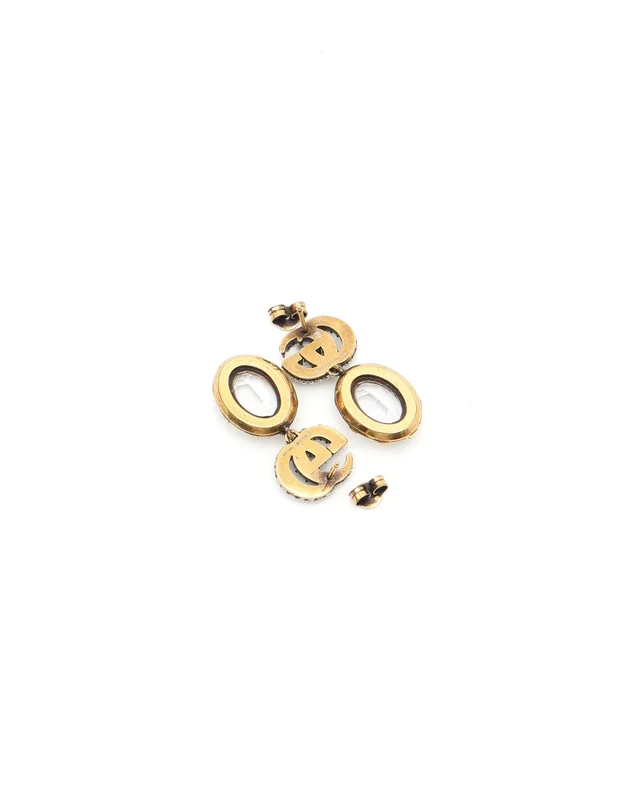 Gucci GG Drop Rhinestone Earrings from A Retro Tale, photo 4 of 4
