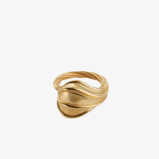 Bottega Veneta Drop Ring — Gold Rings in Gold from HEWI, photo 3 of 3