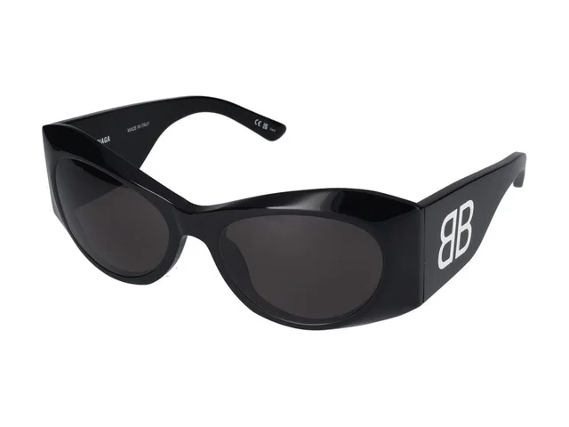 Balenciaga Bb0394s Sunglasses — Black Acetate in Black from HEWI