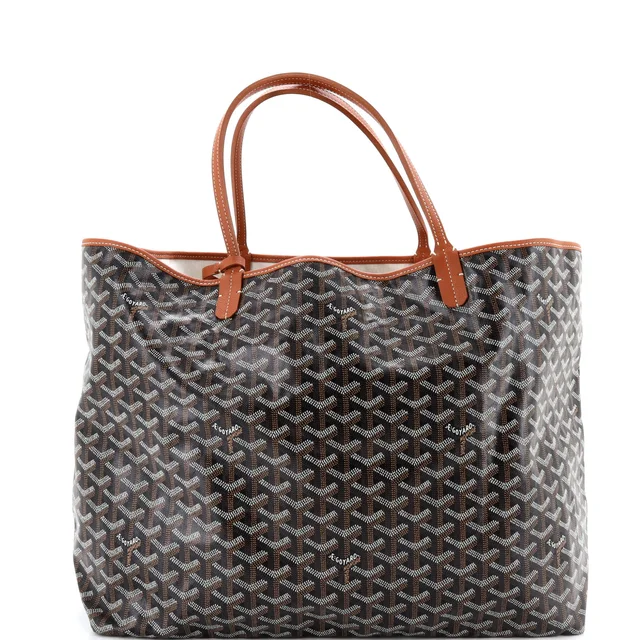Goyard Saint Louis Tote Coated Canvas GM in brown|red Coated canvas from Rebag, photo 4 of 7