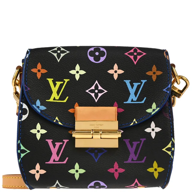 Louis Vuitton 2017 Black Multicolor Heart Breaker Shoulder Bag M40659 in Black Canvas from AMORE Vintage Tokyo