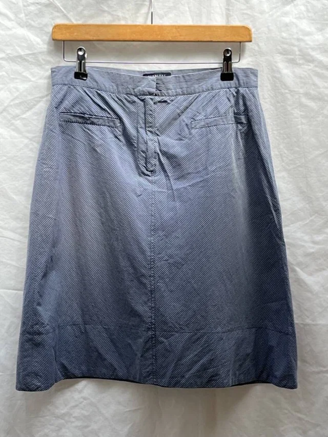 Burberry Vintage cotton skirt blue Size: 8 in Blue Cotton from Oxfam Online Shop
