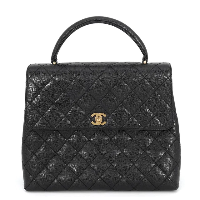 Chanel Matelasse Handbag BlackA12397 Caviar Leather in Caviar leather from GALLERY RARE