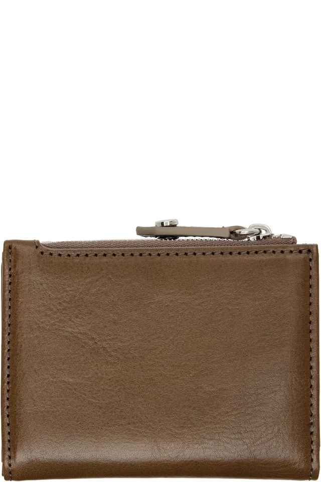 Vivienne Westwood Brown Slim Flap Card Holder, photo 2 of 3 from SSENSE