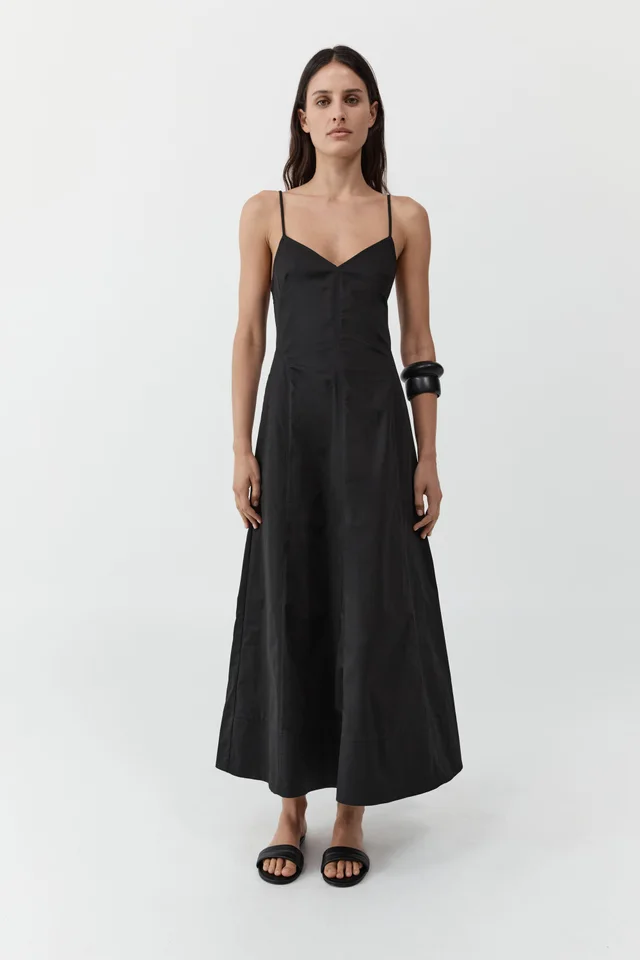 St Agni Structured Cotton Dress - Black from St. Agni, photo 1 of 1
