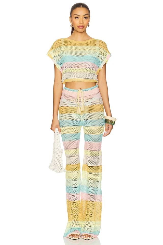 PQ Bree Boho Pant in Floret, photo 5 of 6 from REVOLVE (Canada)
