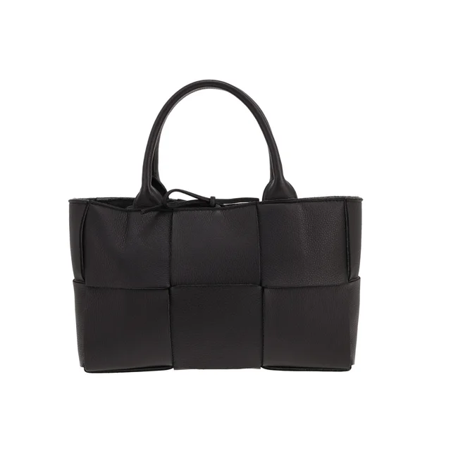 Bottega Veneta Arco mini tote bag in Noir intrecciato leather in Black Woven leather from Collector Square, photo 2 of 6