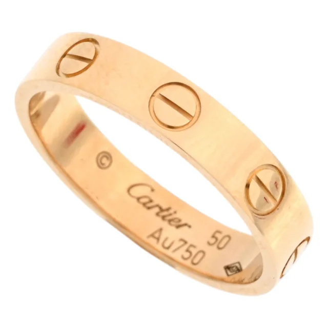 Cartier 18K Love Ring, SM, #50, Yellow Gold in Yellow from VINTAGE QOO TOKYO