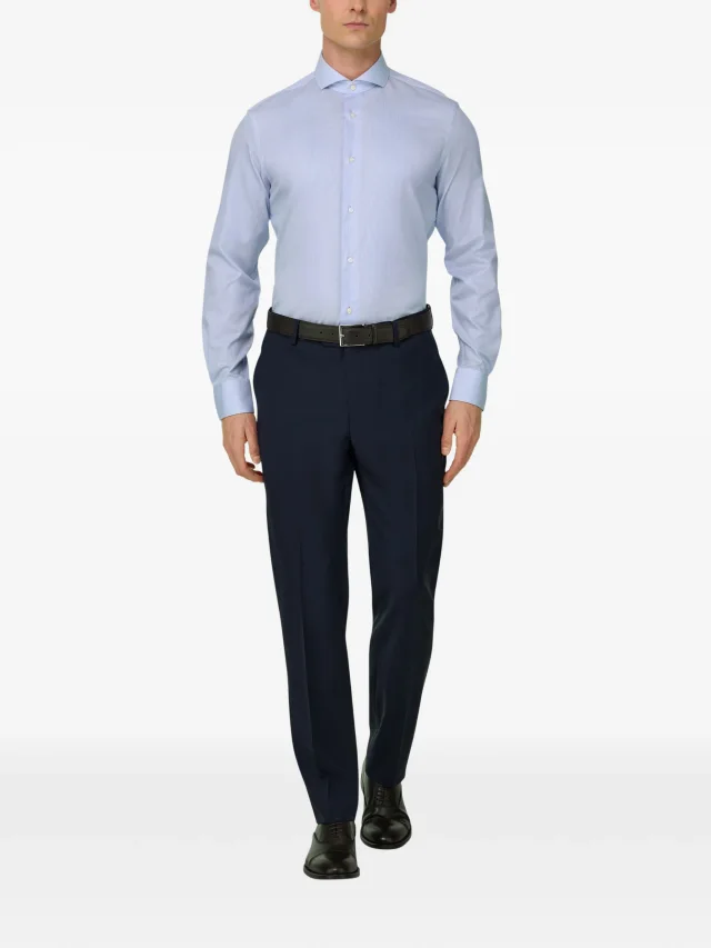 Boggi Milano naples striped shirt in Blue, photo 2 of 6 from FARFETCH