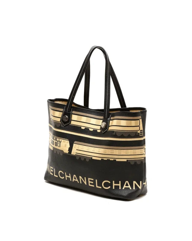 Chanel CC Le Train Tote Bag in Coated canvas from A Retro Tale, photo 2 of 12