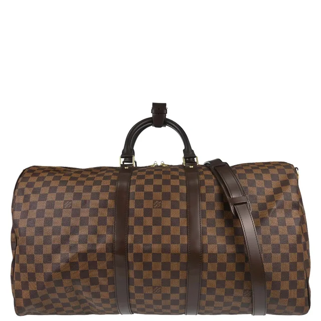 Louis Vuitton Damier Keepall Bandouliere 55 Duffle Bag N41414 in Canvas from AMORE Vintage Tokyo