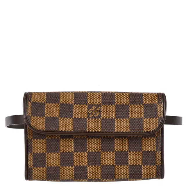 Louis Vuitton 2000s Damier Pochette Florentine #XS N51856 in Canvas from AMORE Vintage Tokyo
