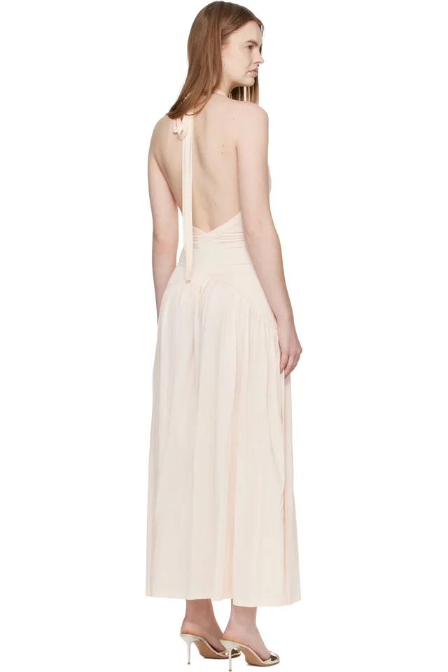Aya Muse Off White Ola Midi Dress, photo 3 of 4 from SSENSE