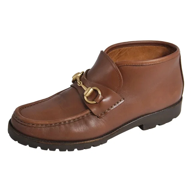Gucci Vintage Boots Chukka Horsebit in Leather from The Reluxe