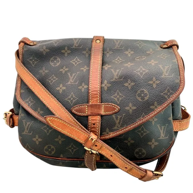 Louis Vuitton Saumur 30 Monogram Shoulder Bag Canvas in Canvas from The Reluxe