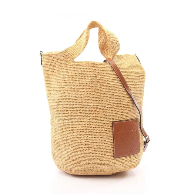 Loewe Handbag Slit Bag Beige Brown Leather in Brown Leather from The Reluxe