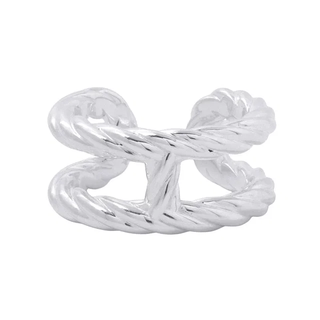 Hermès Chaine d'Ancre Area 2 TwistRing Size 55/#15 SV925 from GALLERY RARE