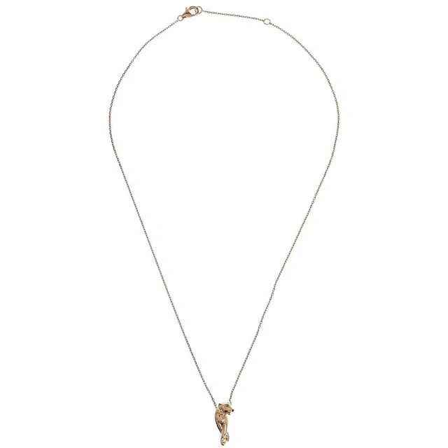 Cartier Panthere De Pendant 18k Yellow Gold With Tsavorite And Onyx Rose_gold Jewelry in Pink from HEWI