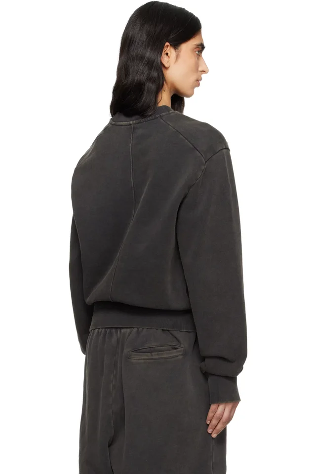 Entire Studios Black Pod Crew Sweatshirt, photo 3 of 4 from SSENSE