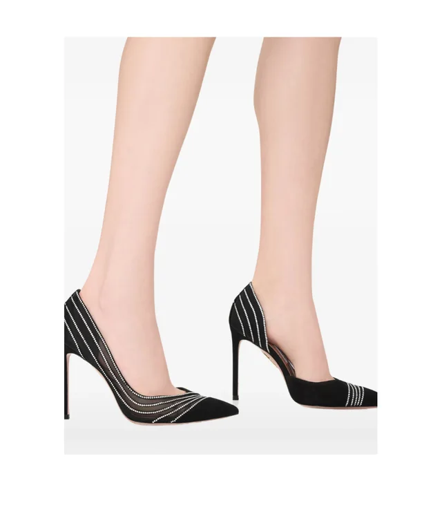 Aquazzura Dream Girl crystal-embellished heeled pumps, photo 2 of 5 from SENSER